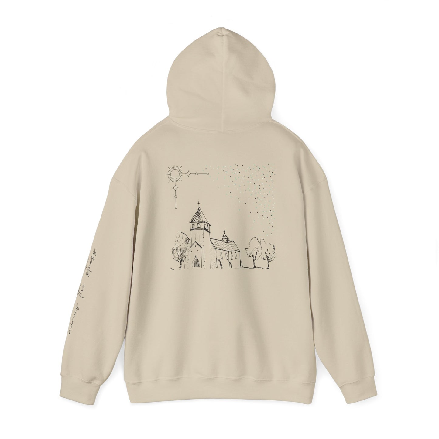 Vintage Church Design Hooded Sweatshirt