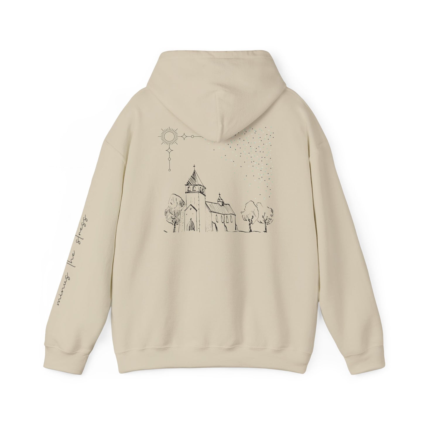 Vintage Church Design Hooded Sweatshirt