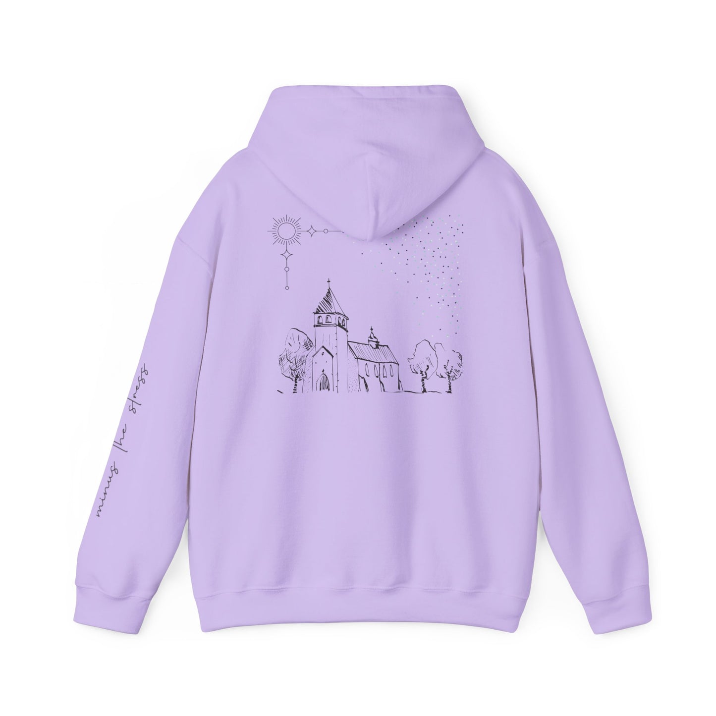 Vintage Church Design Hooded Sweatshirt