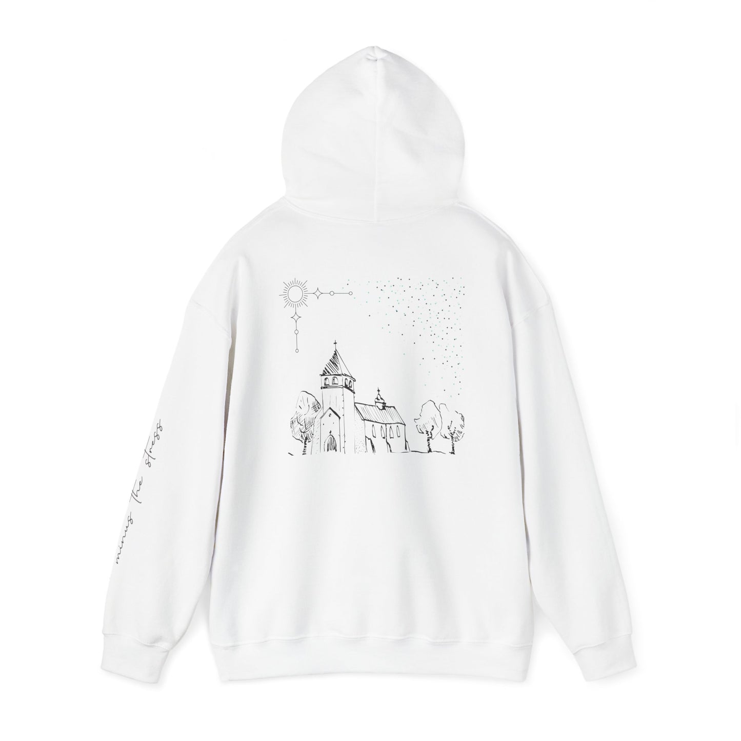 Vintage Church Design Hooded Sweatshirt