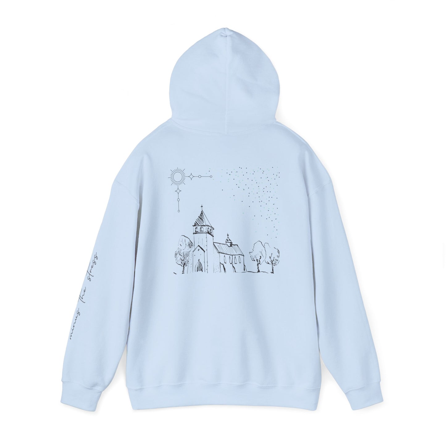 Vintage Church Design Hooded Sweatshirt