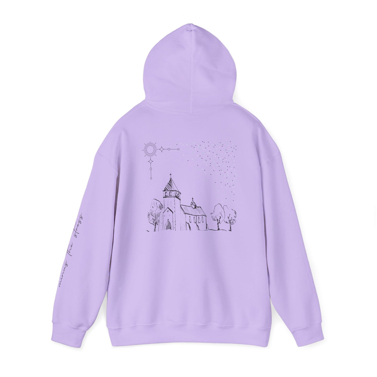 Vintage Church Design Hooded Sweatshirt