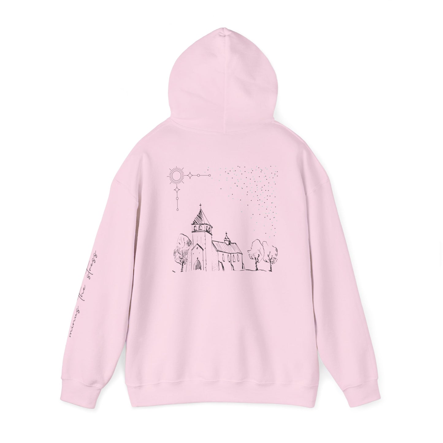 Vintage Church Design Hooded Sweatshirt