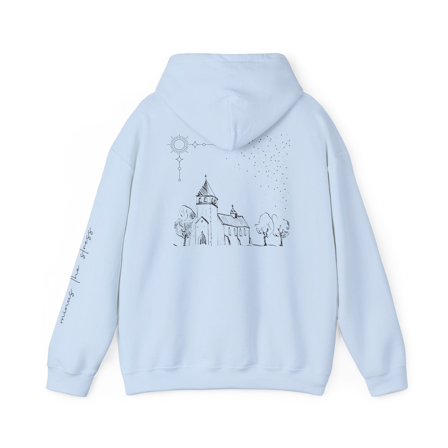 Vintage Church Design Hooded Sweatshirt