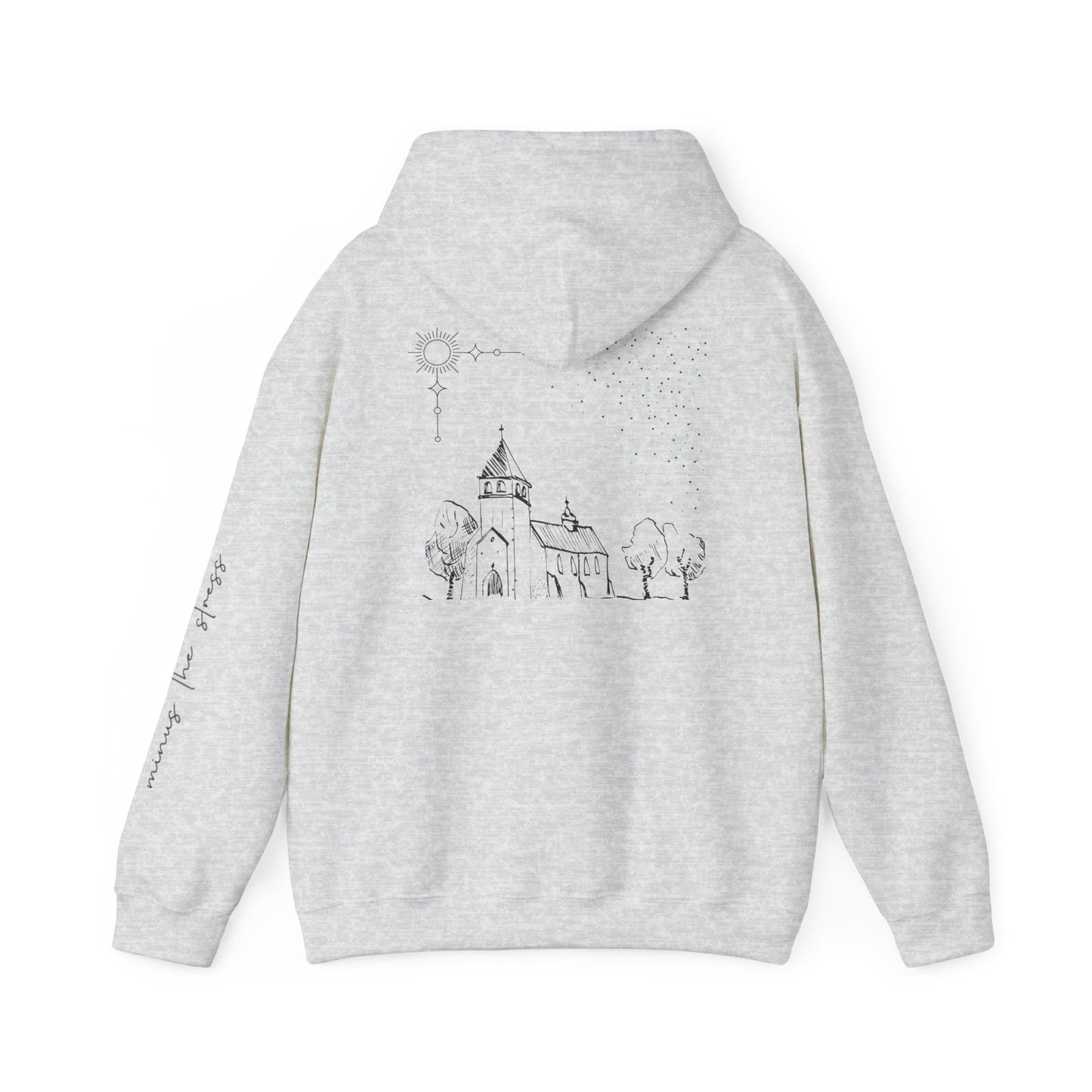 Vintage Church Design Hooded Sweatshirt