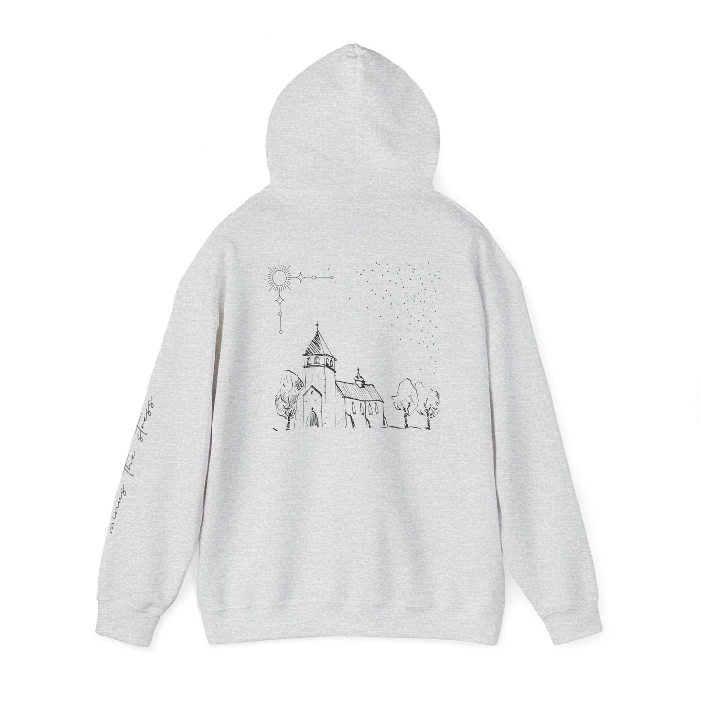 Vintage Church Design Hooded Sweatshirt