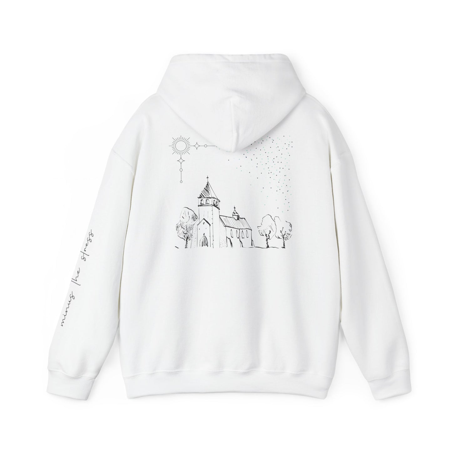 Vintage Church Design Hooded Sweatshirt