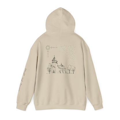 Vintage Church Design Hooded Sweatshirt