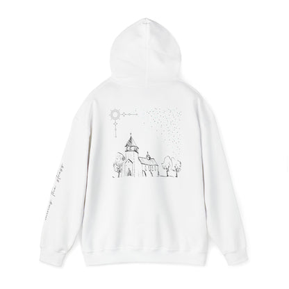 Vintage Church Design Hooded Sweatshirt