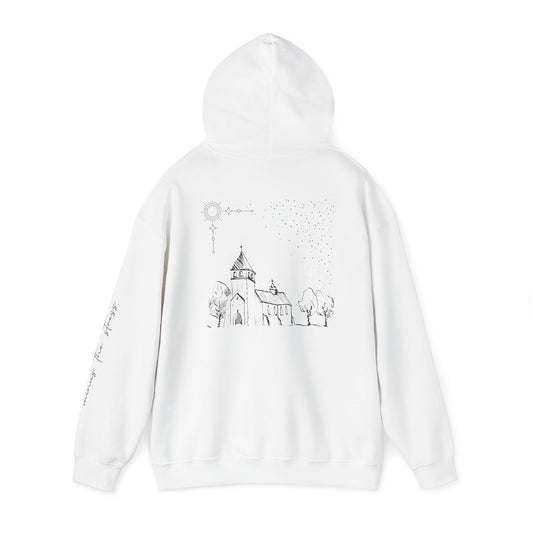 Vintage Church Design Hooded Sweatshirt