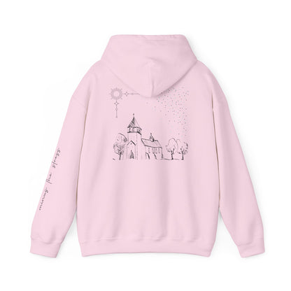 Vintage Church Design Hooded Sweatshirt
