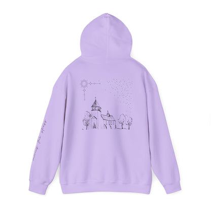 Vintage Church Design Hooded Sweatshirt
