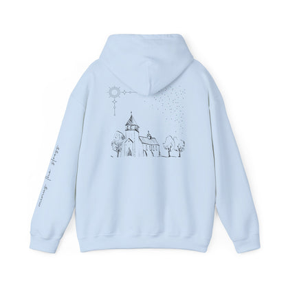 Vintage Church Design Hooded Sweatshirt
