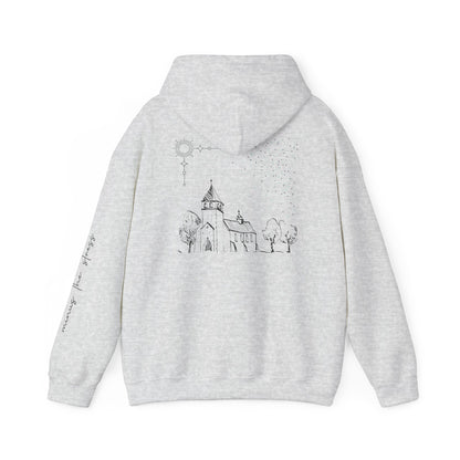 Vintage Church Design Hooded Sweatshirt