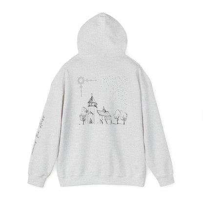 Vintage Church Design Hooded Sweatshirt