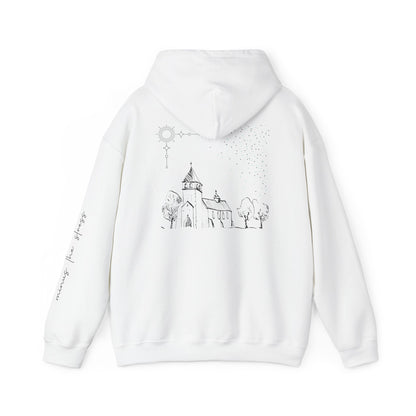 Vintage Church Design Hooded Sweatshirt